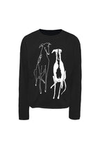 Jacquard Twin Dogs Knit Sweater
