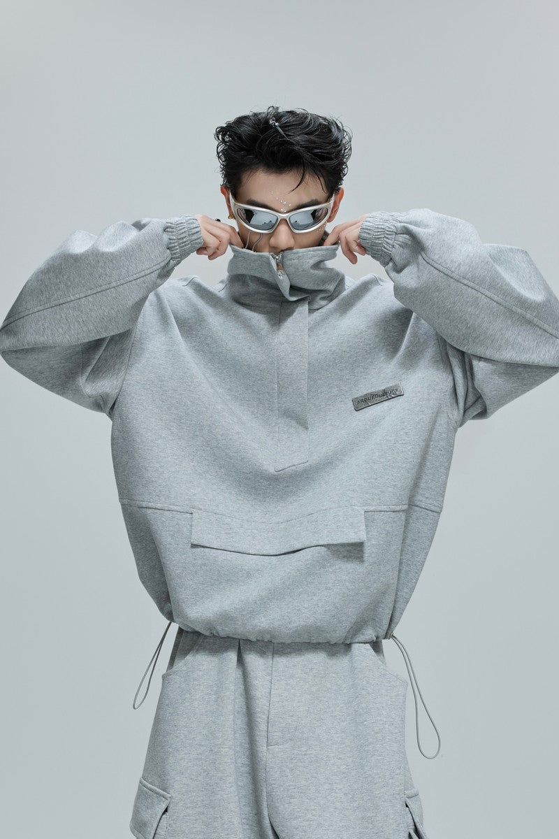 Minimalist Zip Utility Sweatshirt