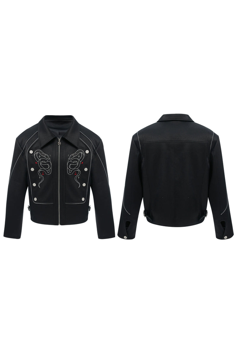 Sequin Embroidered Track Jacket