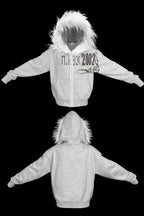 Studded Fur Trim Hoodie