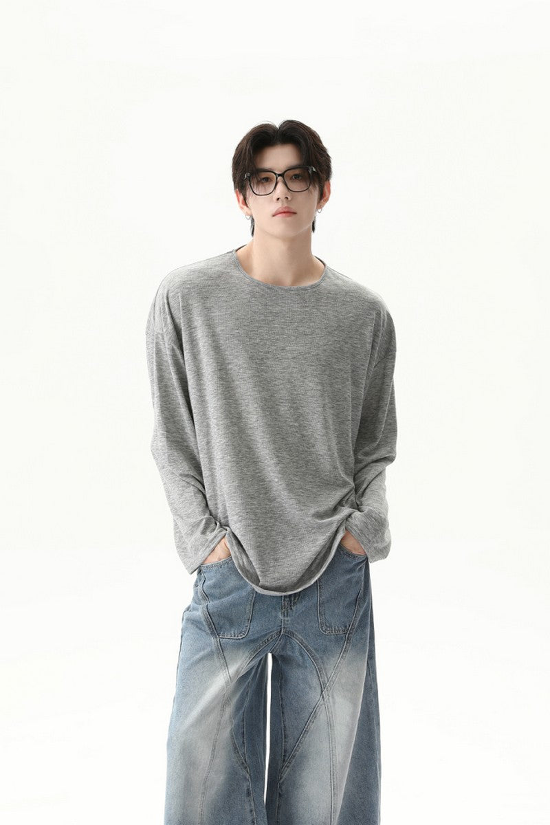 Basic Crewneck Long Sleeve Tee