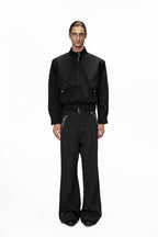Striped Stand Collar Jacket