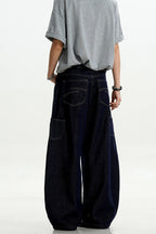 Flared Raw Denim Carpenter Jeans