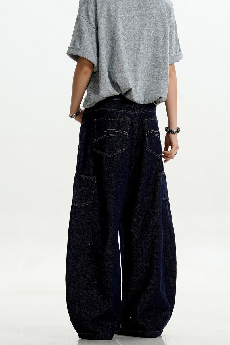 Flared Raw Denim Carpenter Jeans