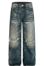 Patched Washed Vintage Jeans