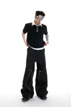 Deconstructed Layered Utility Pants