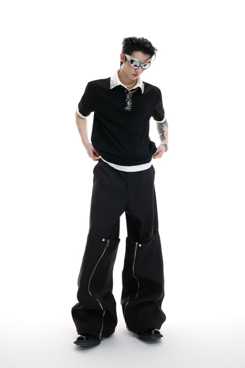 Deconstructed Layered Utility Pants