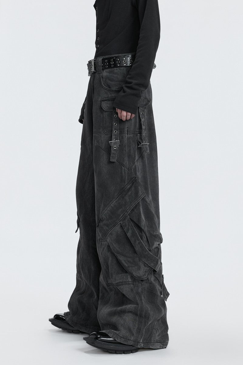 Vintage Cargo Denim Pants