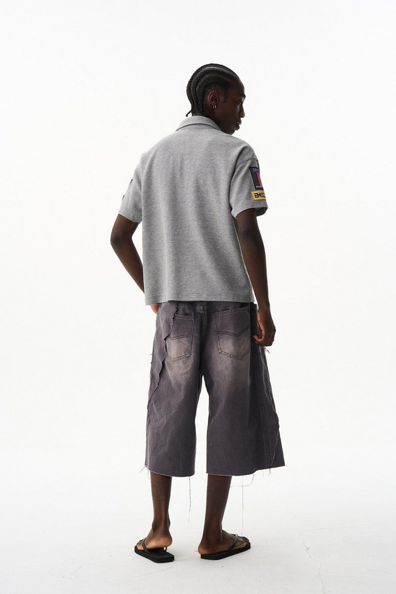 Waffle Badge Polo Shirt