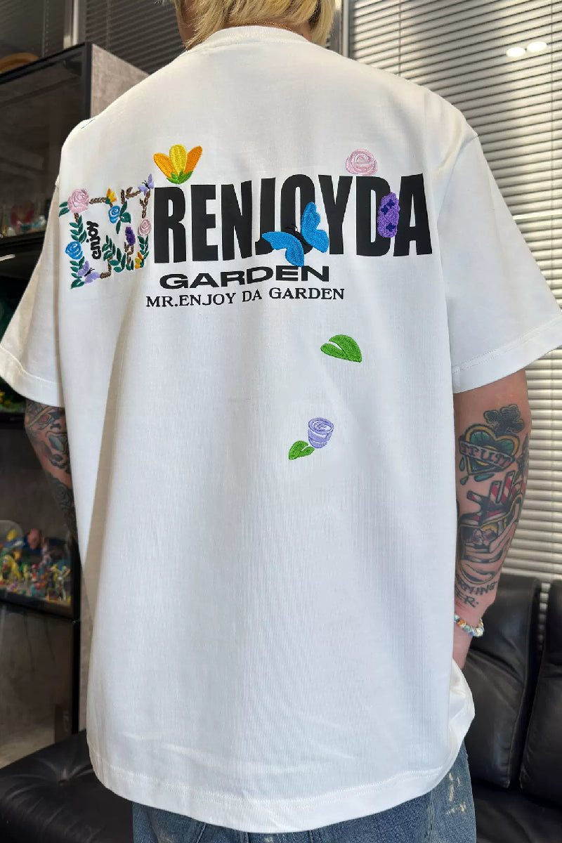 Floral Embroidery T-Shirt – Copping Zone