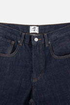 Washed Flared Vintage Raw Jeans