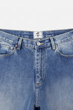 Washed Blade Cut Jeans
