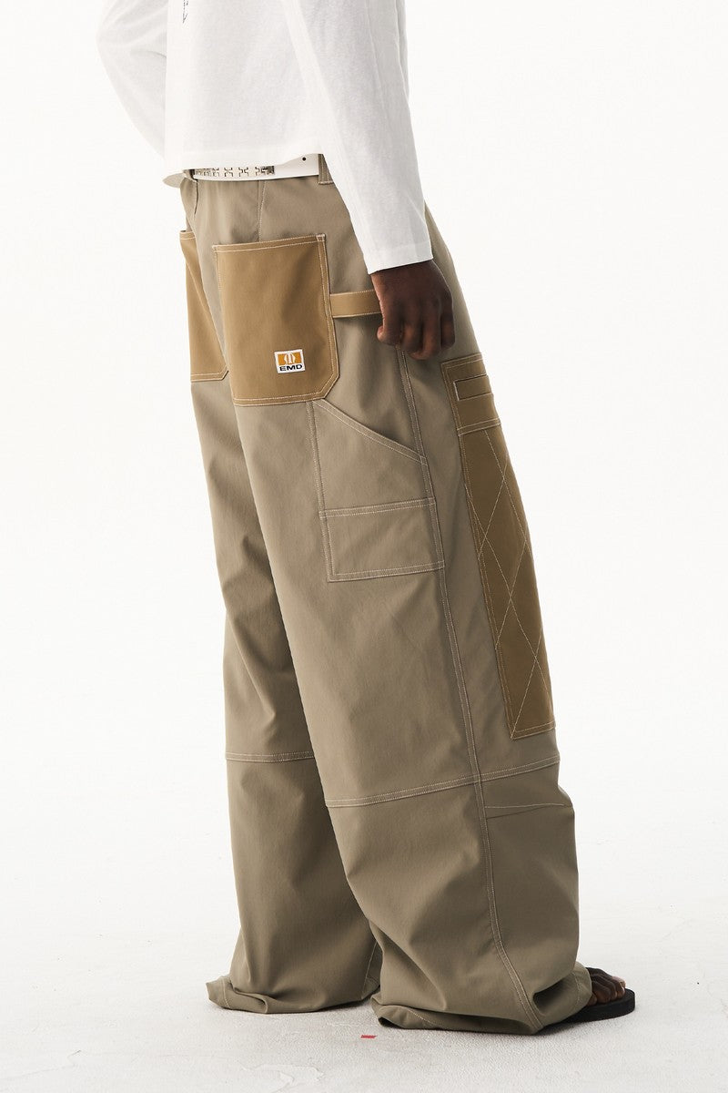 Contrast Stitch Logger Pants