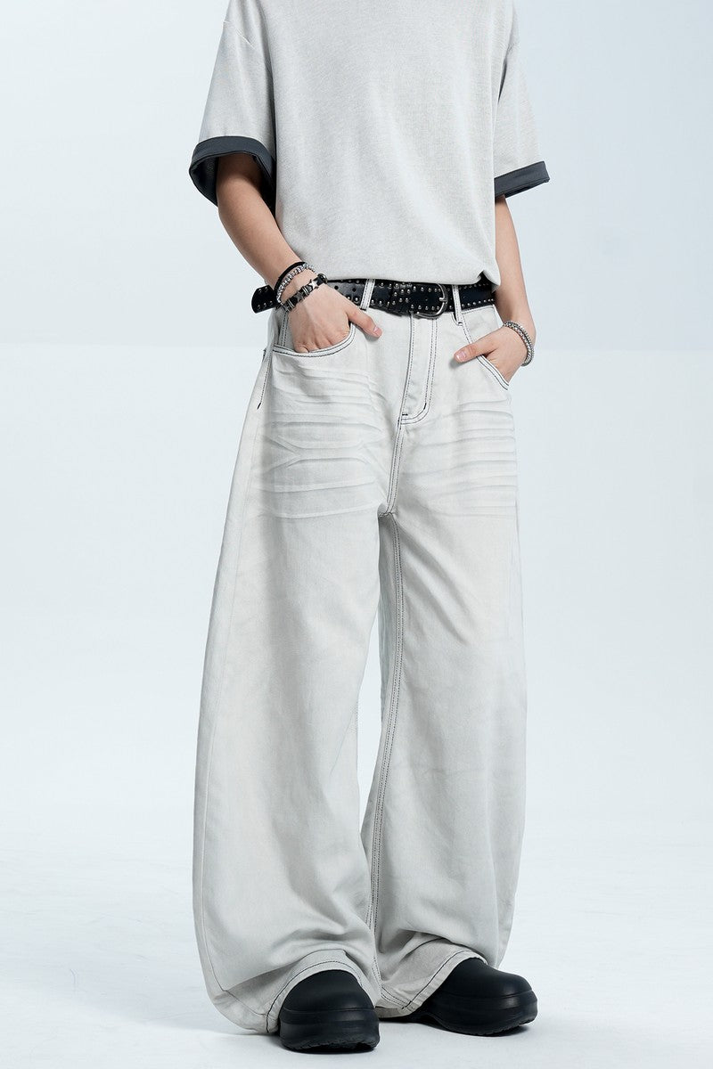 Washed Gray Blade Jeans