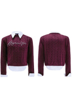 Layered Pearl Knit Sweater