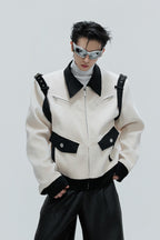 Silk Velvet Contrast Pocket Jacket