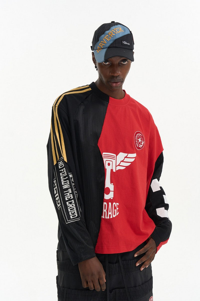 Layered Graphic Stitch T-Shirt