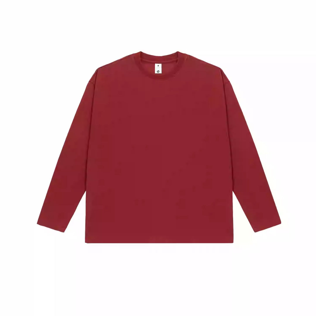 Heavyweight Cotton Basic Long Sleeve T-Shirt