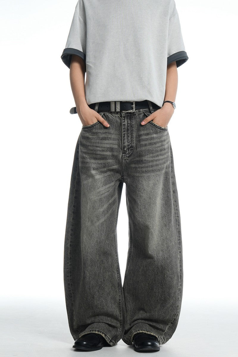 Whiskered Black Gold Jeans