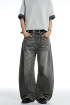 Whiskered Black Gold Jeans