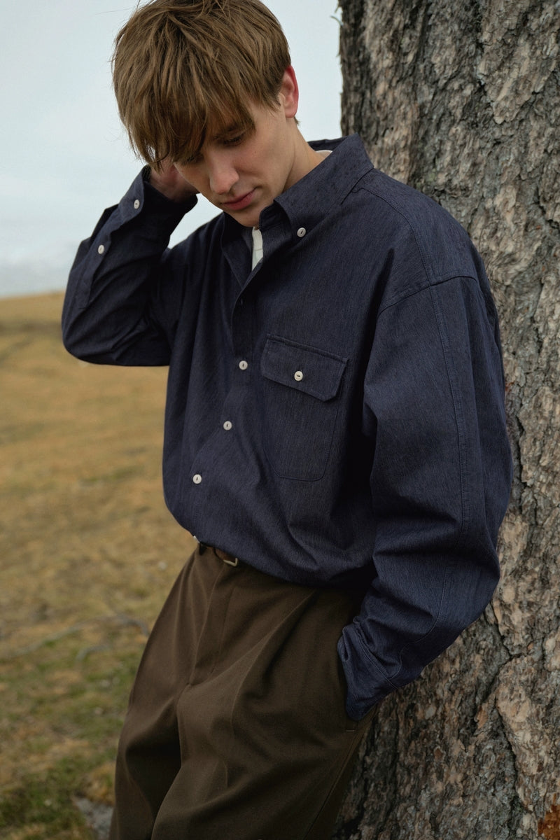 Washed Japanese Denim Shirt