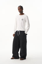 Washed Workwear Baggy Pants