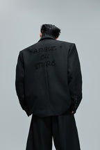 Waffle Textured Pearl Blazer