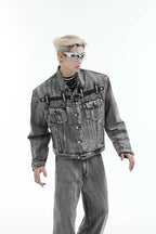 Metal Detail Denim Jacket