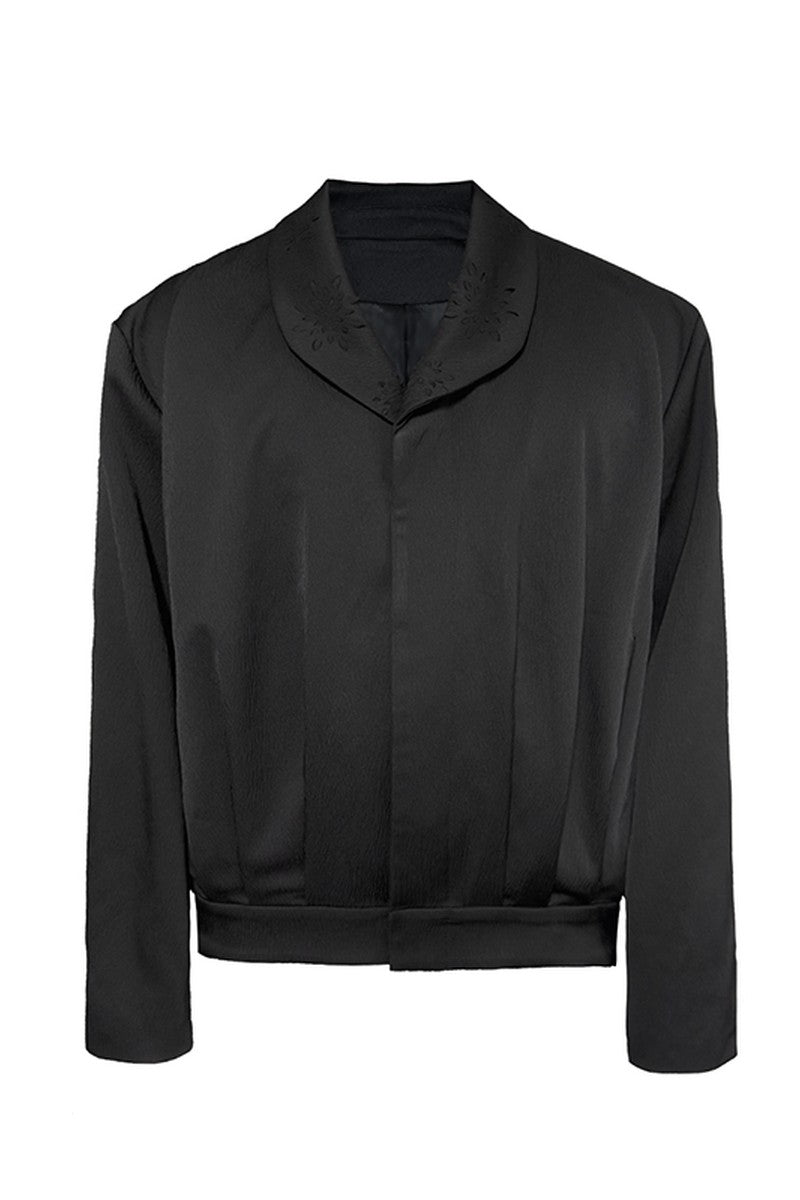 Pleated Laser Cut Jacket