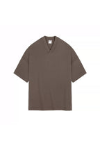 Oversized Heavy Cotton V-Neck Tee