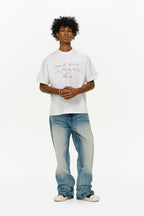 Washed Blue Vintage Straight Jeans
