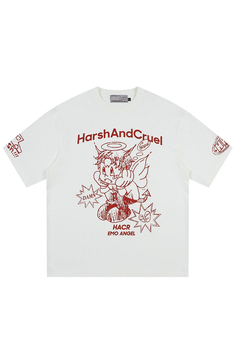 Angel Graffiti Print Tee