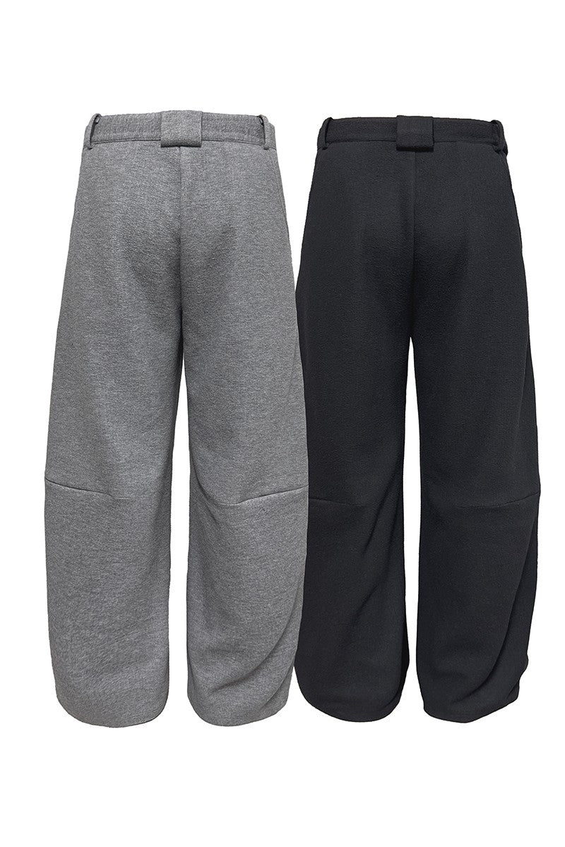 Layered Zip Brushed Knife Pants