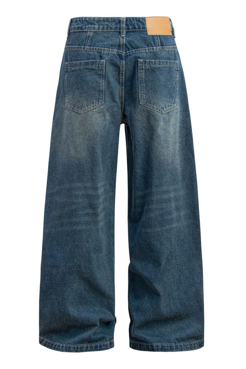 Washed Vintage Baggy Jeans