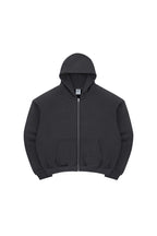 Padded Shoulder Fleece Zip Hoodie