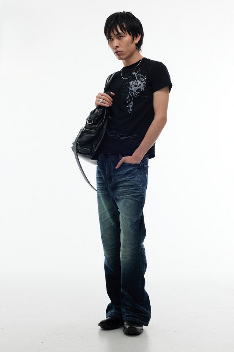 Baroque Skull Shoulder Tee