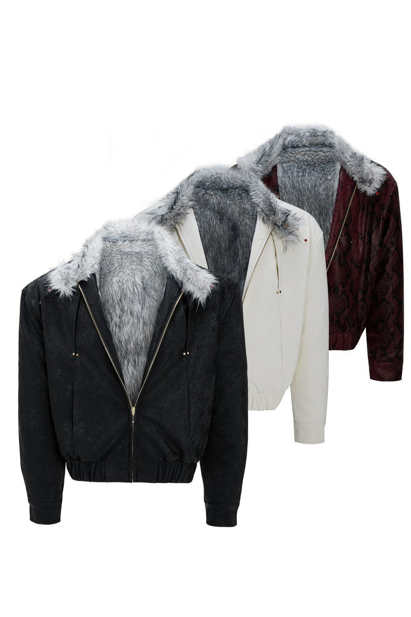 Reversible Fur Heavy Puffer Jacket