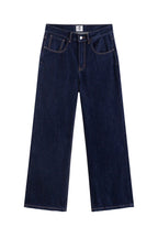 Raw Washed Flared Jeans