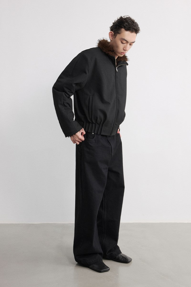 Straight Leg Black Jeans