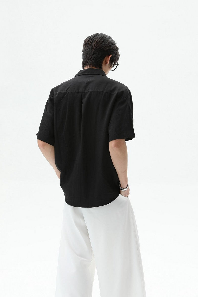 Tencel Phantom Print Short Sleeve Shirt
