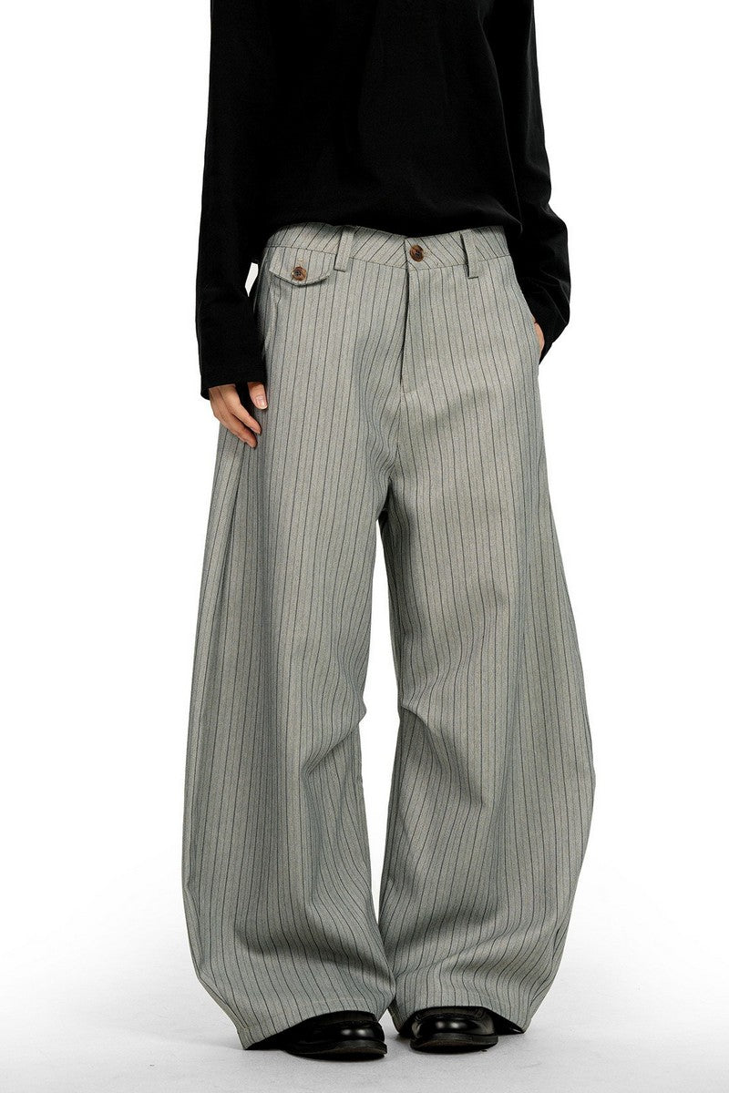 Striped Wide Leg Trousers