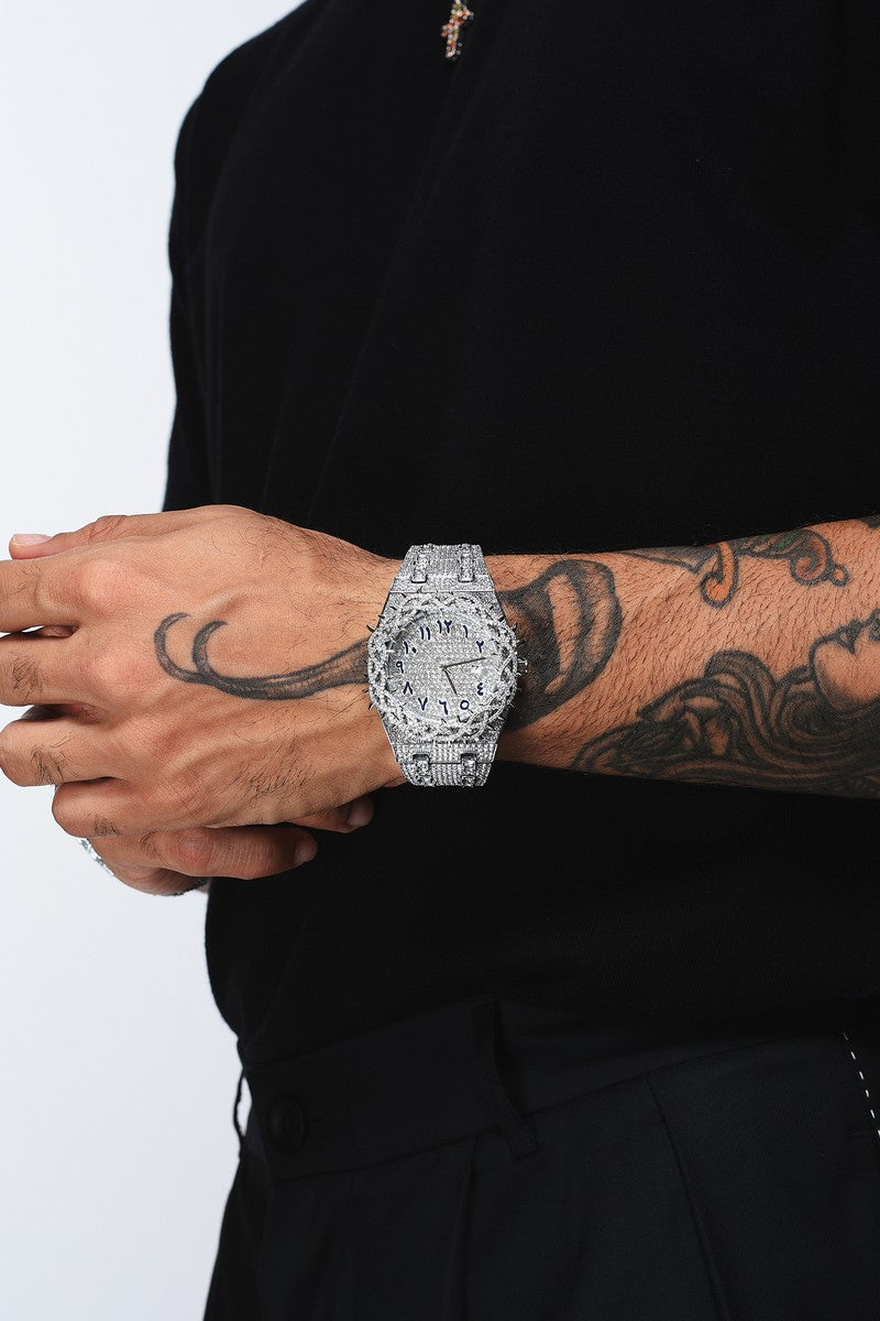 Iced Skull Barrel Watch