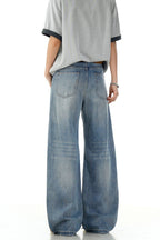 Bamboo Texture Wide Jeans