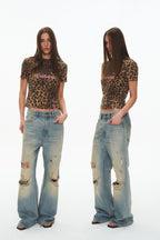 Leopard Print Sports Tee