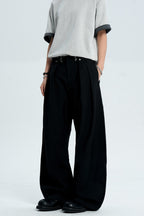 Striped Pleated Dress Pants