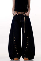 Raw Button Blade Jeans