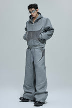 Fur Patchwork Sweatpants