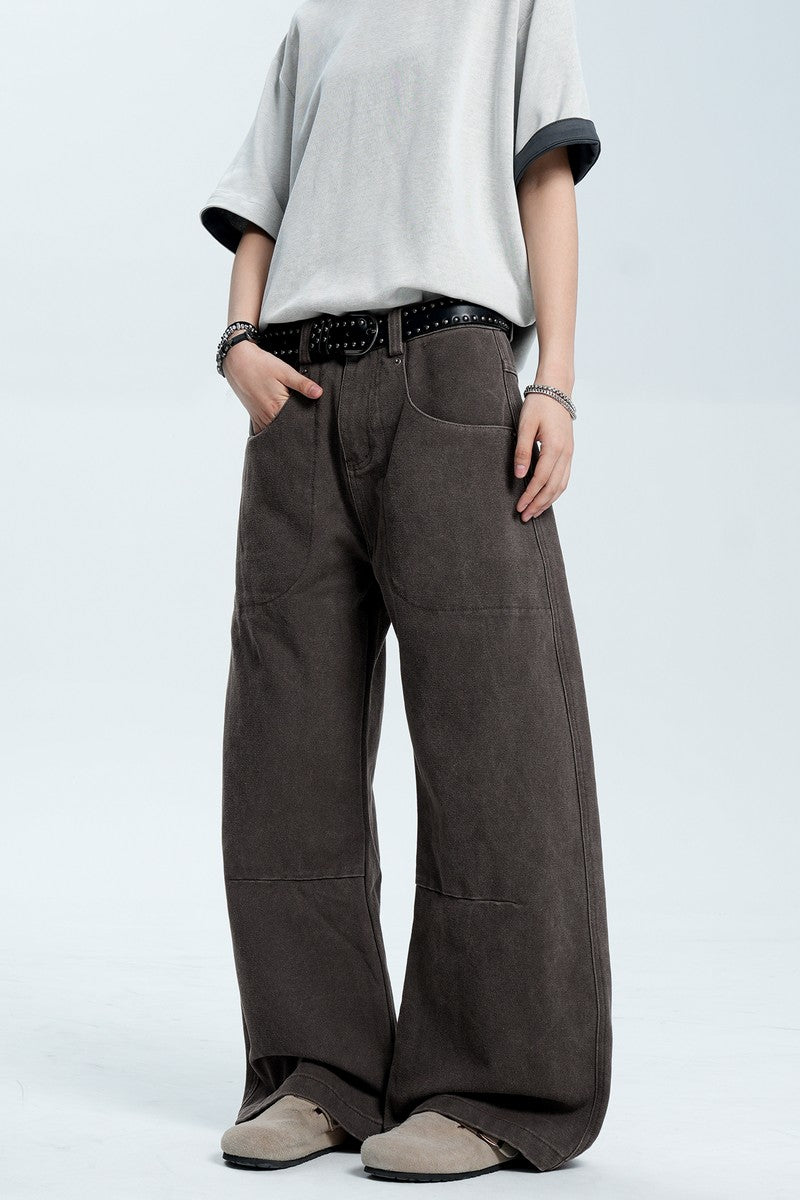 Washed Street Loose Fit Jeans