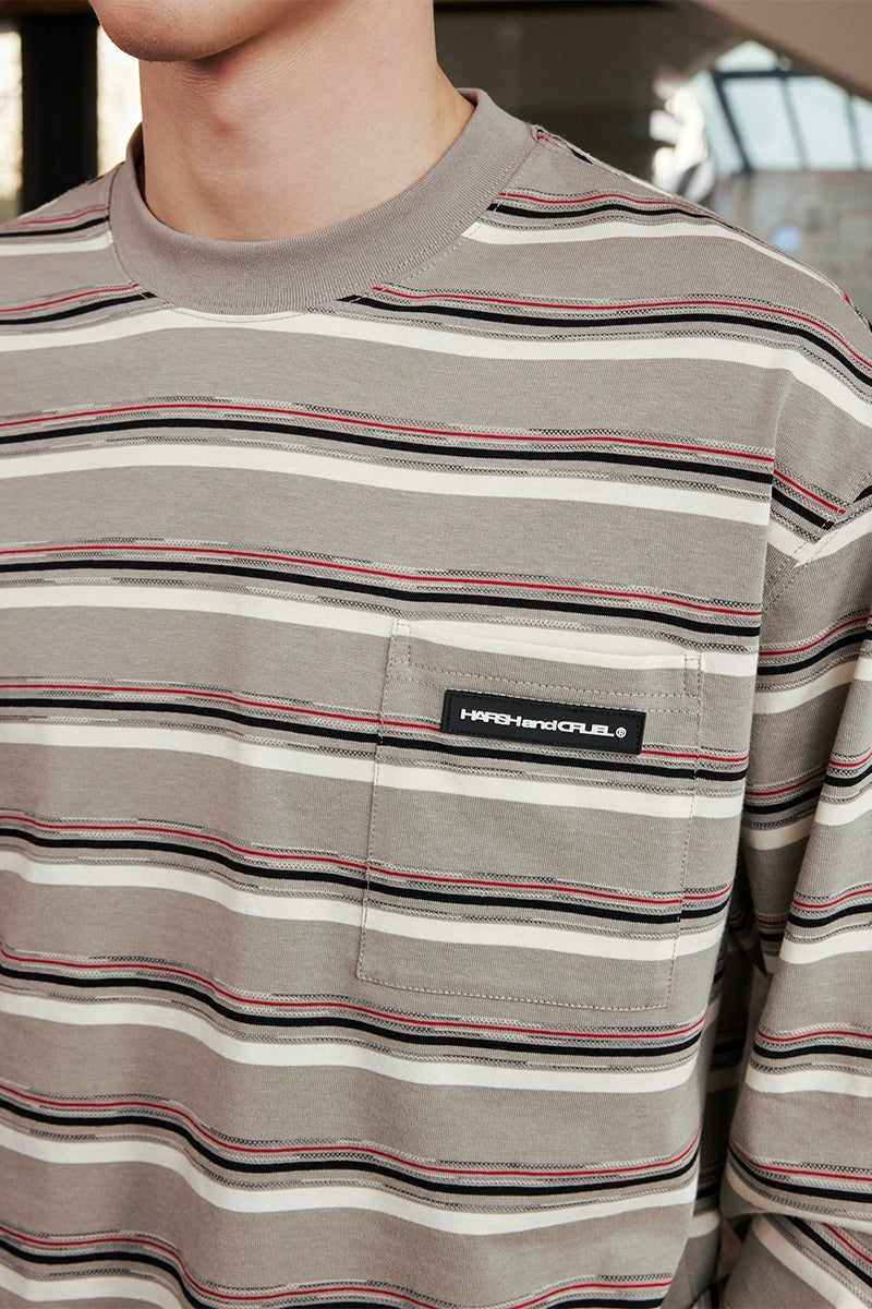 『Copping Zone』Striped Loose Fit L/S Tee Striped Loose Fit L/S Tee – Copping Zone