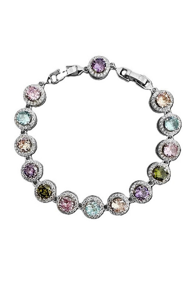 Color Diamond Tennis Bracelet